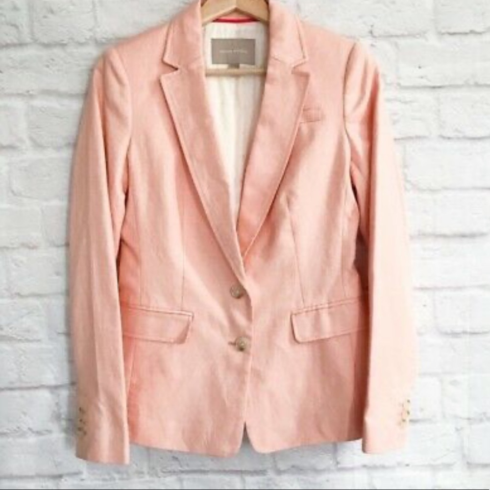 Banana Republic Peach Blazer Size 4